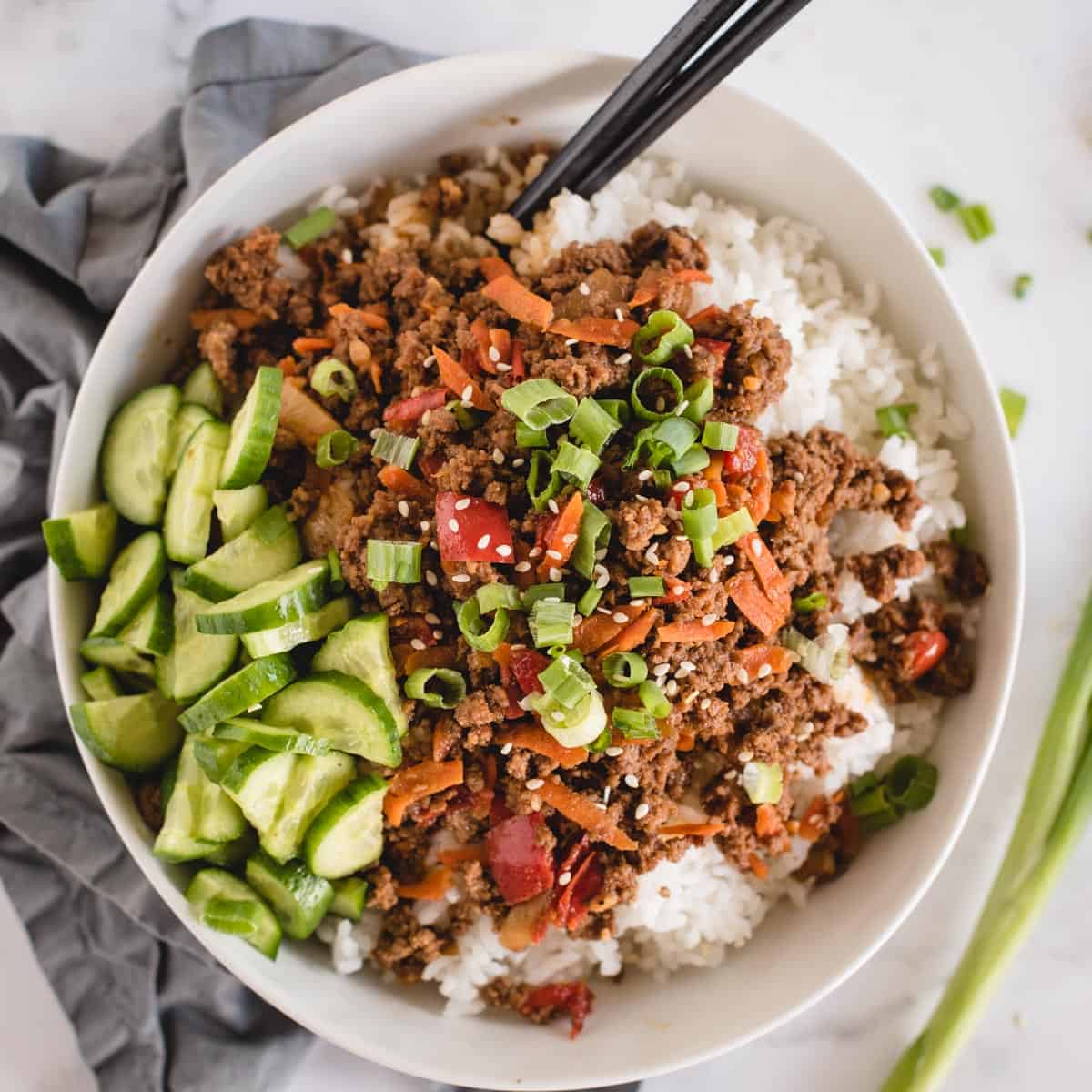 Easy Bulgogi Ground Beef