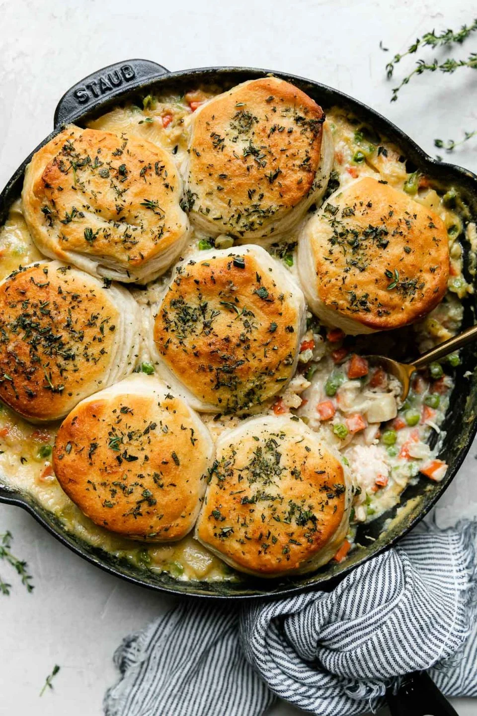 Chicken Pot Pie Skillet