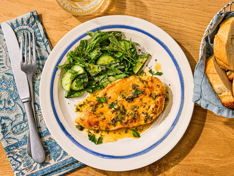 Lemon Butter Chicken Paillard